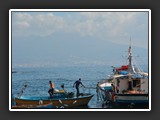 Naples Marechiarro avec le Vésuve