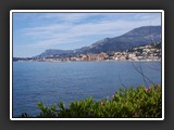 Menton depuis la frontiere