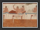 paestum banquet funeraire