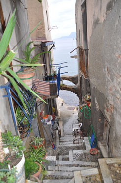 ruelles à Scilla