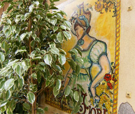 La flore tropicale du jardin Duca Colonna